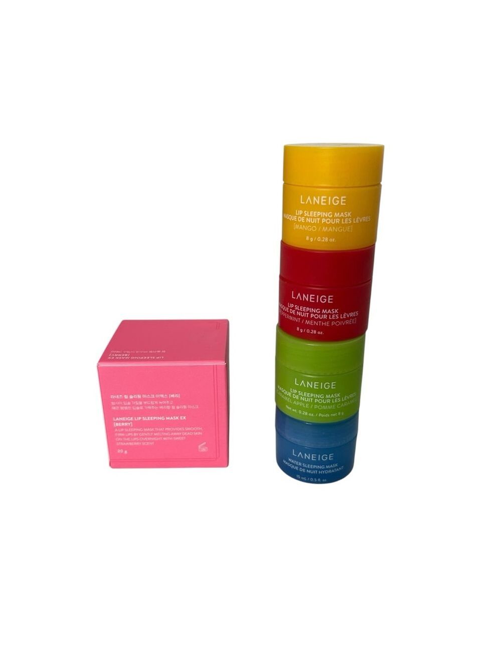 (5) Laneige Lip & Water Sleeping Mask Set Bundle Overnight Lip Treatment - Picture 3 of 7
